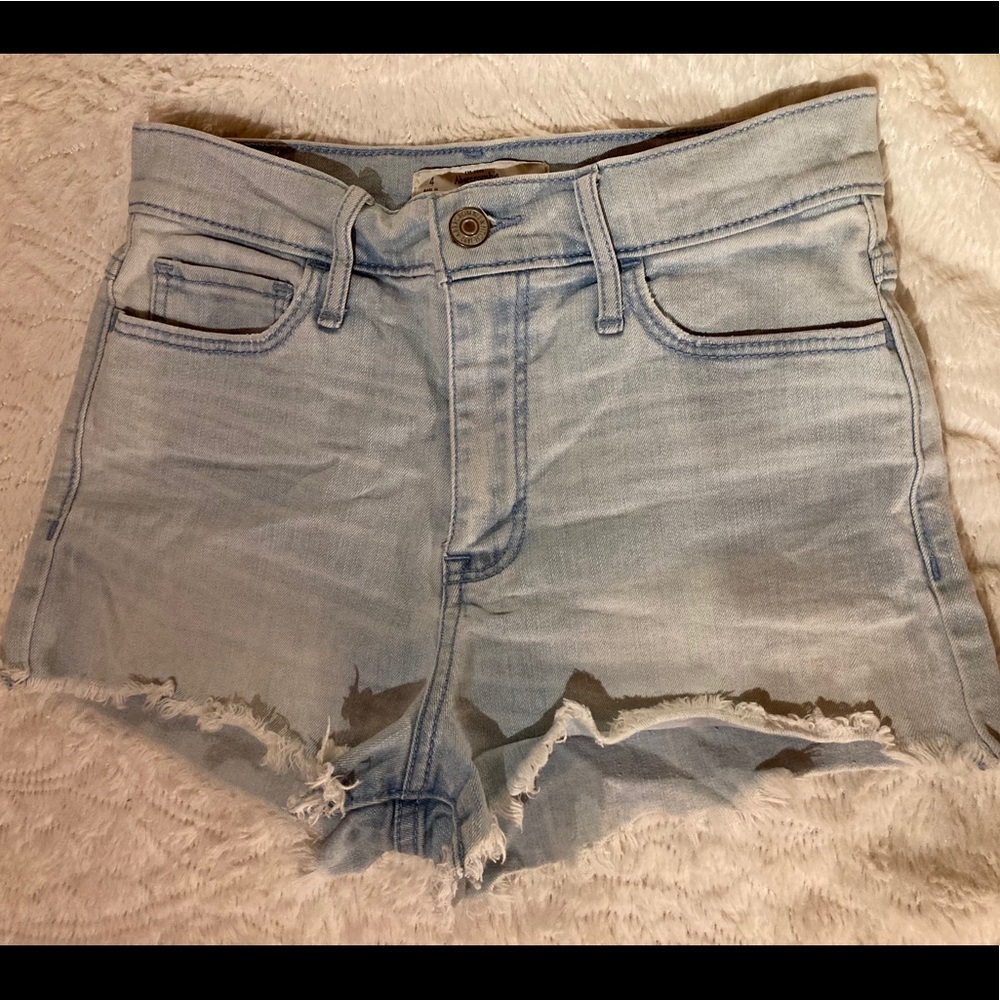 Abercrombie & Fitch Hi-Rise Denim Shorts